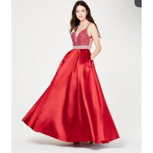 Say Yes To The Prom Dress Size 1/2 NWT Embellished Formal Ball Gown Quinceañera